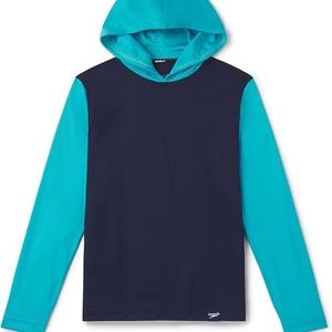 BRAND NEW youth boy speedo long sleeve hooded swimming shirt rashguard size XL
